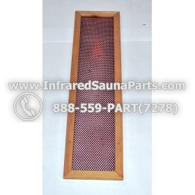 WOOD HEATER COVERS - HEMLOCK WOOD STYLE 3 HEATER COVER IN RED 1