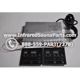 COMPLETE CONTROL POWER BOX WITH CONTROL PANEL - COMPLETE CONTROL POWER BOX VIDAL INFRARED SAUNA STYLE 3 WITH TWO CONTROL PANELS 3