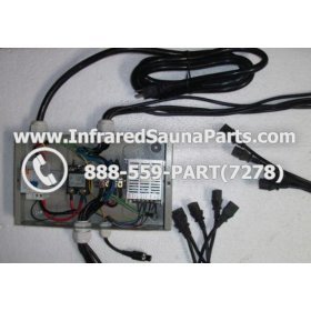 COMPLETE CONTROL POWER BOX 110V / 120V - COMPLETE CONTROL POWER BOX 110V / 120V BAMXSAUNA INFRARED SAUNA WITH 8 FEMALE PLUGS 3
