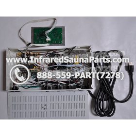 COMPLETE CONTROL POWER BOX WITH CONTROL PANEL - COMPLETE CONTROL POWER BOX LUX INFRARED SAUNA STYLE 1 WITH ONE CONTROL PANEL 17