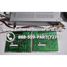 COMPLETE CONTROL POWER BOX WITH CONTROL PANEL - COMPLETE CONTROL POWER BOX LUX INFRARED SAUNA STYLE 3 WITH TWO CONTROL PANELS 4