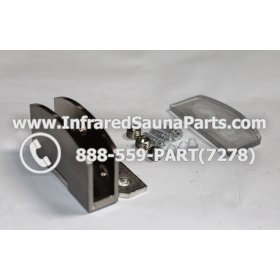 DOOR HINGES - GLASS DOOR HINGE STYLE 5 COMPLETE SET 3