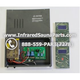 COMPLETE CONTROL POWER BOX WITH CONTROL PANEL - COMPLETE CONTROL POWER BOX 110V  120V  220V WITH 8 CIRCUIT BOARD PINS WITH TWO CONTROL PANELS IN GREEN 2