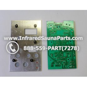 CIRCUIT BOARDS WITH  FACE PLATES - CIRCUIT BOARD WITH FACEPLATE AOK-SP4262B V03 HELISA SAUNA 3
