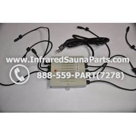 COMPLETE CONTROL POWER BOX 110V / 120V - COMPLETE CONTROL POWER BOX 110V / 120V FED INTL.INFRARED SAUNA WITH 8 HEATER PLUGS v2 8