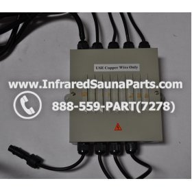 COMPLETE CONTROL POWER BOX 220V / 240V - COMPLETE CONTROL POWER BOX 220V / 240V FED INTERNATIONAL INFRARED SAUNA WITH 8 HEATER PLUGS v2 1