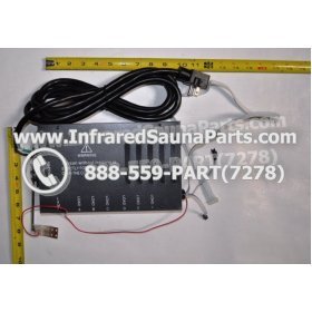 COMPLETE CONTROL POWER BOX 220V / 240V - COMPLETE CONTROL POWER BOX 220V / 240V WITH 7 CIRCUIT BOARD PINS  6 FEMALE PLUGS SAUNA KING INFRARED SAUNA 18
