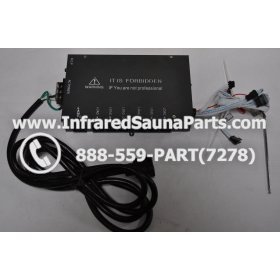 COMPLETE CONTROL POWER BOX 220V / 240V - COMPLETE CONTROL POWER BOX 220V / 240V SAUNAGEN INFRARED SAUNA  110V  120V WITH 7 CIRCUIT BOARD PINS  6 FEMALE PLUGS 1