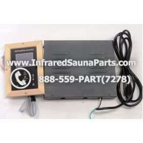 COMPLETE CONTROL POWER BOX WITH CONTROL PANEL - COMPLETE CONTROL POWER BOX ENLIGHTEN INFRARED SAUNA WITH DIGITAL HEAT LEVEL CONTROL WITH ONE CONTROL PANEL 220V / 240V STYLE 1 7