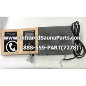 COMPLETE CONTROL POWER BOX WITH CONTROL PANEL - COMPLETE CONTROL POWER BOX ENLIGHTEN INFRARED SAUNA WITH DIGITAL HEAT LEVEL CONTROL WITH TWO CONTROL PANEL 110V / 120V STYLE 1 1