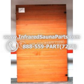 WOOD SAUNA WALLS - HEMLOCK WOOD SAUNA PANEL ( 69.5" x 45.4" ) L 1
