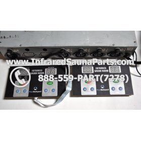 COMPLETE CONTROL POWER BOX WITH CONTROL PANEL - COMPLETE CONTROL POWER BOX KEYSBACKYARD INFRARED SAUNA STYLE 2 WITH TWO CONTROL PANELS 3