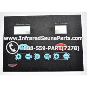 FACE PLATES - FACEPLATE FOR CIRCUIT BOARD SAUNABOB INFRARED SAUNA C15 9012 1