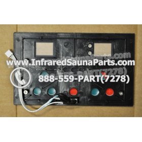 FACE PLATES - FACEPLATE FOR CIRCUIT BOARD SAUNA SUPPLY WORLD INFRARED SAUNA WXYZLYCA23V10 WITH 4 PIN WIRE 3