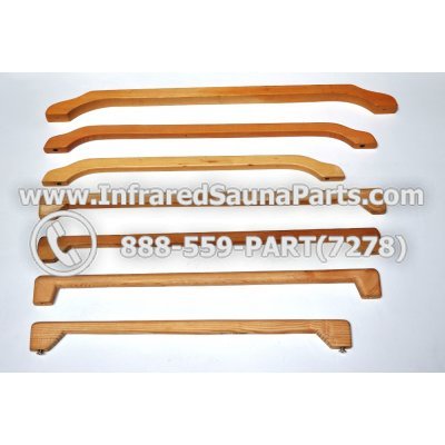 WOOD HANDLES + TOWEL HANDLES - HEMLOCK WOOD TOWEL HANDLE ( 19.75" x 2" ) 1