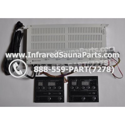 COMPLETE CONTROL POWER BOX WITH CONTROL PANEL - COMPLETE CONTROL POWER BOX LONGEVITY  INFRARED SAUNA STYLE 4 WITH TWO CONTROL PANELS 1