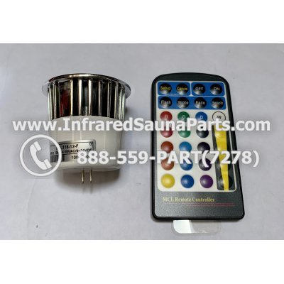 CHROMOTHERAPY - CHROMOTHERAPY MR 16 5 W MLC116-12-F WITH REMOTE 1