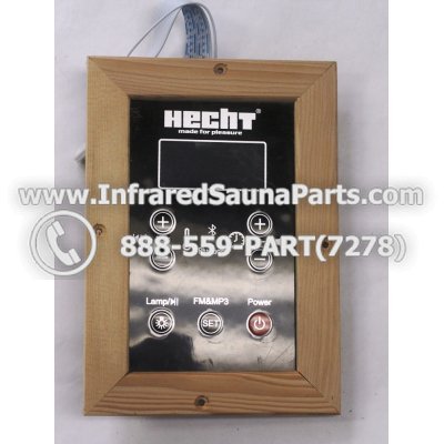 CIRCUIT BOARDS WITH  FACE PLATES - CIRCUIT BOARD WITH FACEPLATE FOR HECHT INFRARED SAUNA WITH USB MP3 FM  PLAYER  STYLE 1 SECONDARY 1
