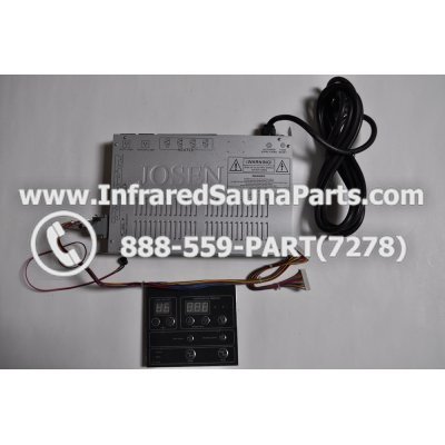 COMPLETE CONTROL POWER BOX WITH CONTROL PANEL - COMPLETE CONTROL POWER BOX KEYSBACKYARD INFRARED SAUNA STYLE 3 WITH ONE CONTROL PANEL 1